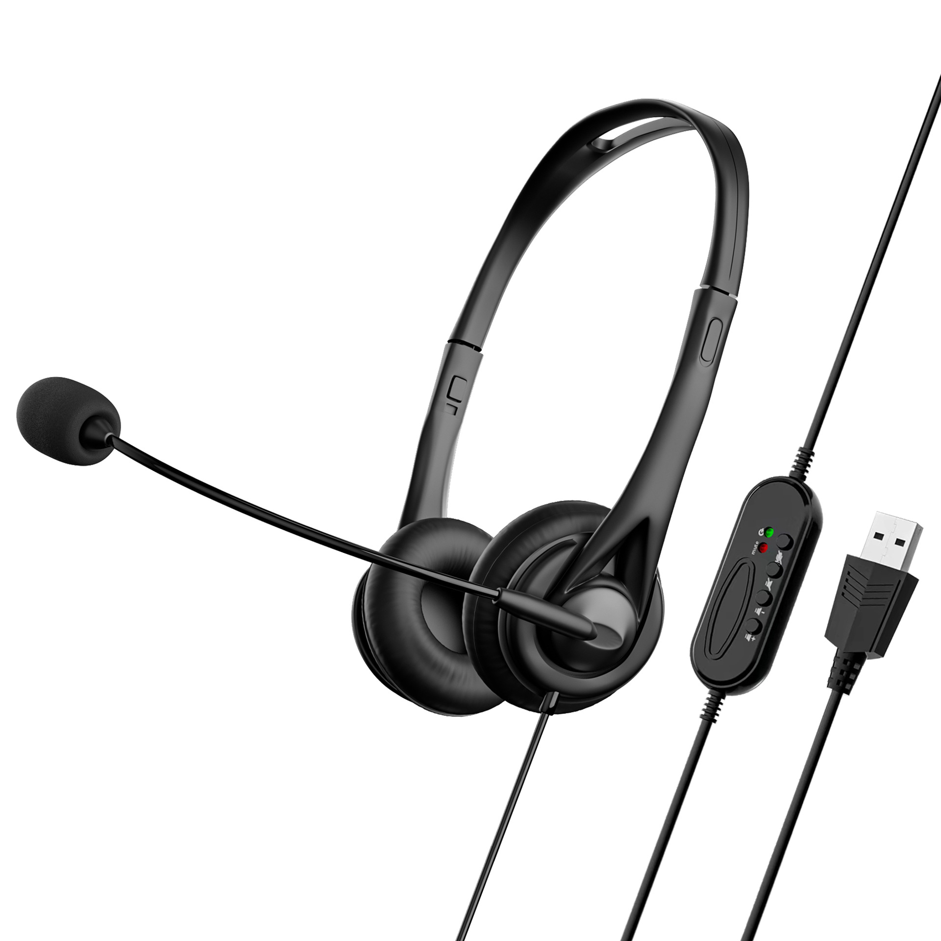 Wired Headset With Microphone For Office Customer Service Staff Calling Meeting School Teacher Student Kids(BY-SY-490)