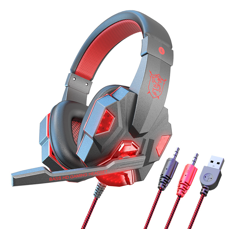 New Wired Gaming Headset PC Laptop Computer Audio Headphone With Mic(BY-SY-830)