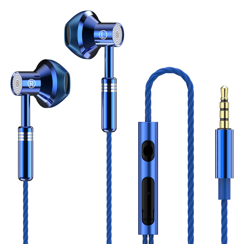 3.5mm Connector Wired Earphone With Mic Different Colors